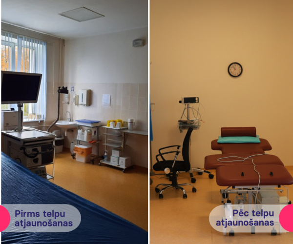 Bauskas slimnīcā atjaunotas pagaidu Dienas stacionāra telpas