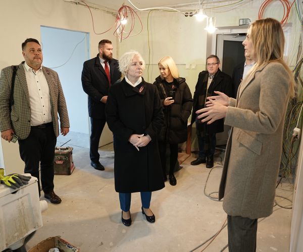 Saeimas priekšsēdētāja Daiga Mieriņa vizītē Bauskas slimnīcā 15.11.2024.