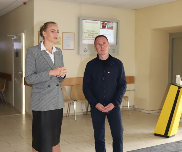 Bauskas slimnīcā viesojās Malinas (Ukraina) mērs Oleksandrs Sitailo