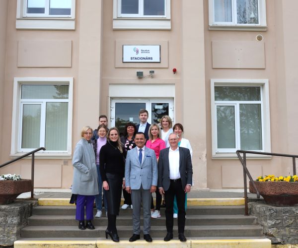 Veselības ministra Hosama Abu Meri vizīte Bauskas slimnīcā 9.05.2024.