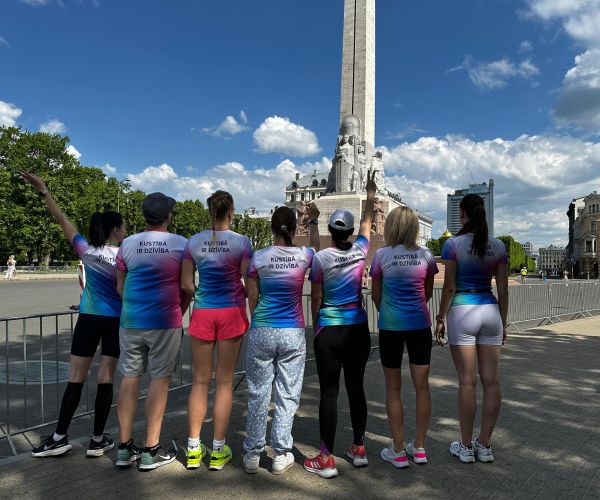 Bauskas slimnīcas komanda Rimi Rīgas maratonā 2024