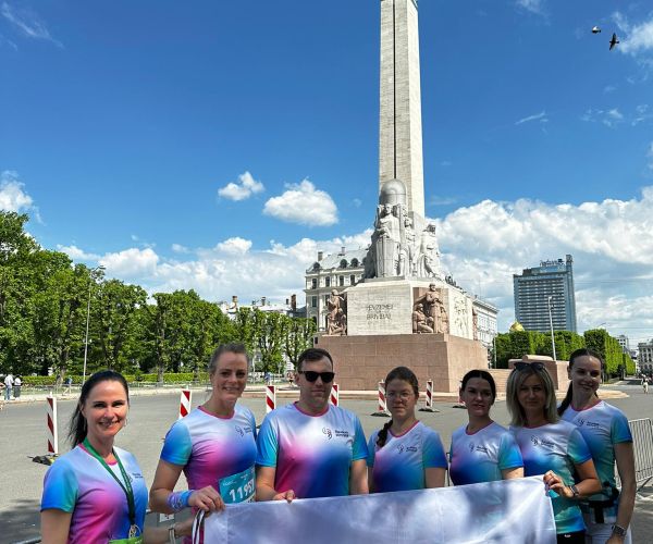 Bauskas slimnīcas komanda Rimi Rīgas maratonā 2024