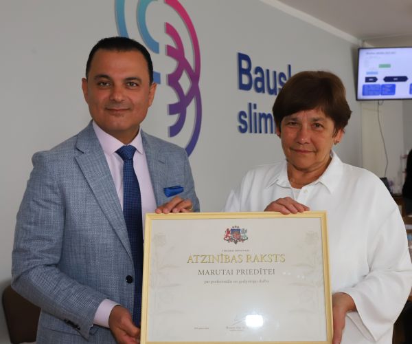 Veselības ministra Hosama Abu Meri vizīte Bauskas slimnīcā 9.05.2024.
