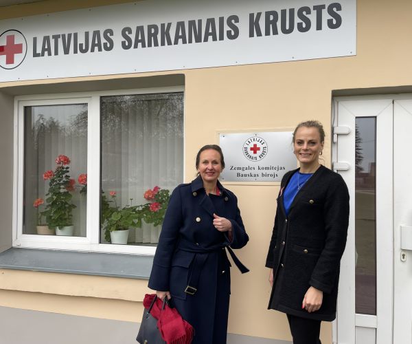 Latvijas Sarkanā krusta prezidentes Līgas Menģelsones vizīte 12.11.2024. 