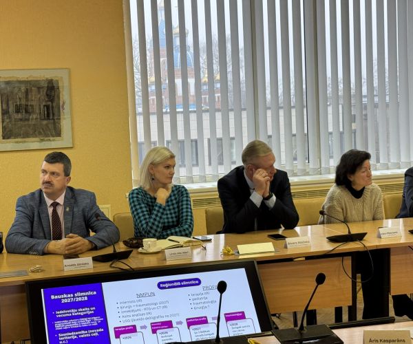 Veselības ministra Hosama Abu Meri vizīte Bauskas slimnīcā 18.12.2025.