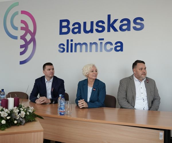 Saeimas priekšsēdētāja Daiga Mieriņa vizītē Bauskas slimnīcā 15.11.2024.