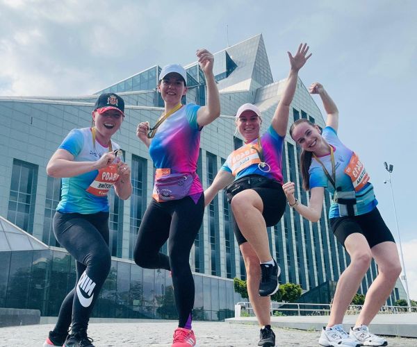 Bauskas slimnīcas komanda Rimi Rīgas maratonā 2024