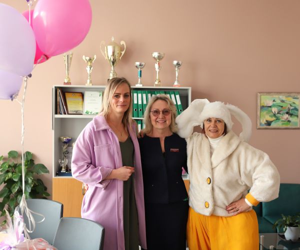 Bauskas slimnīcas sveiciens Bauskas Valsts ģimnāzijas jauniešiem 28.03.2024.