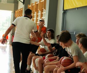 Treniņš Bauskas novada bērnu un jaunatnes sporta skolas basketbolistiem  ar Kristapu Valteru